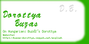 dorottya buzas business card